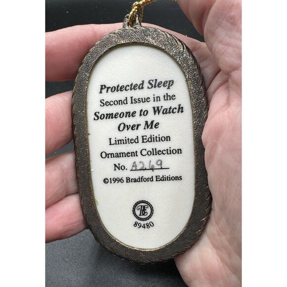 Bradford Ed Christmas Guardian Angel Ornament Set Someone to Watch Over Me -S1G - Picture 8 of 8